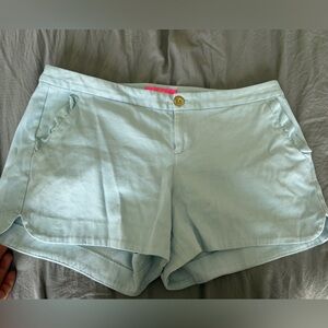 Lilly Pulitzer Sky Blue Textured Shorts
